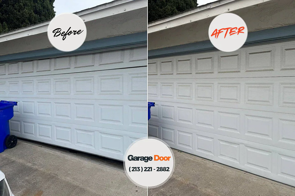 Before and after: garage door repair Shorewood-Tower Hills-Harbert, MI